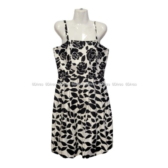 Black and White Dress Bubble Cotton Dress Size 6 -NEW - Picture 5 of 15